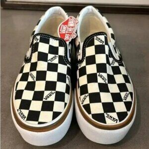 VANS Era Stacked Checkerboard Slip On Canvas Shoes